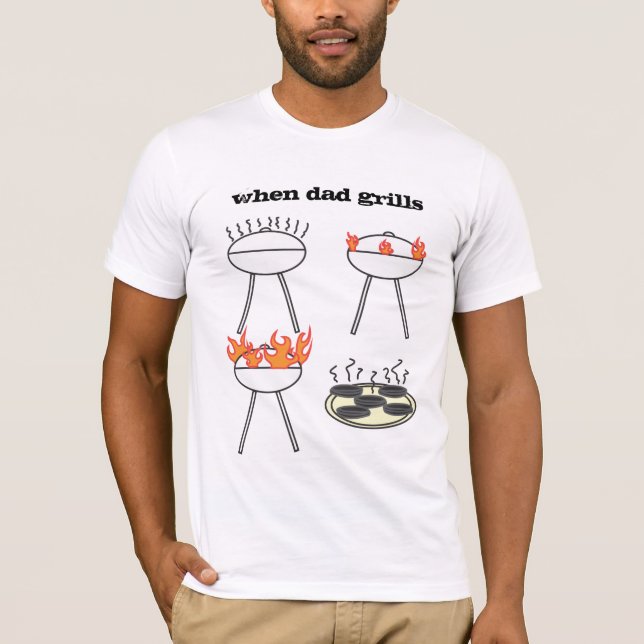 När grillar pappan det är en avfyragrillfestkung? tee (Framsida)