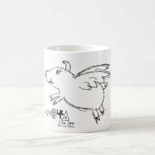 När grisar flyger, händer mirakel tros flyggåvo kaffemugg