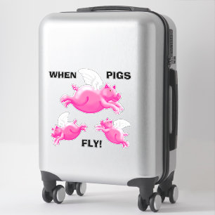 När grisar flyger klistermärken