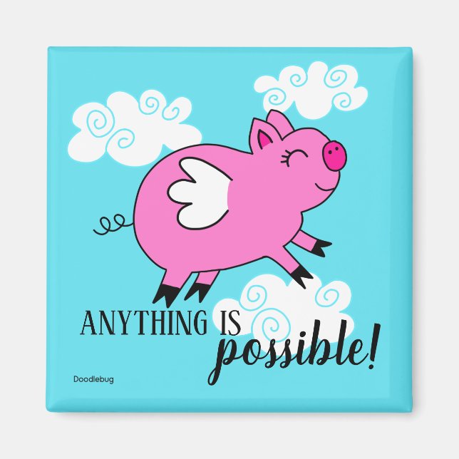 När Grisar flyger magnet (Framsidan)