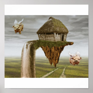 När grisar flyger poster