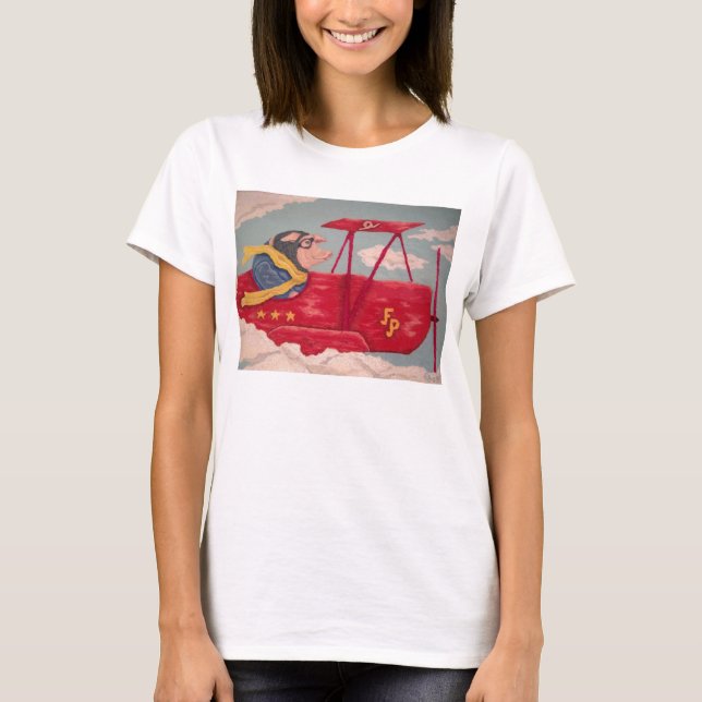 När grisar flyger T-tröja Tee Shirt (Framsida)