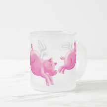 När grisar flyger tjock rosa grisar