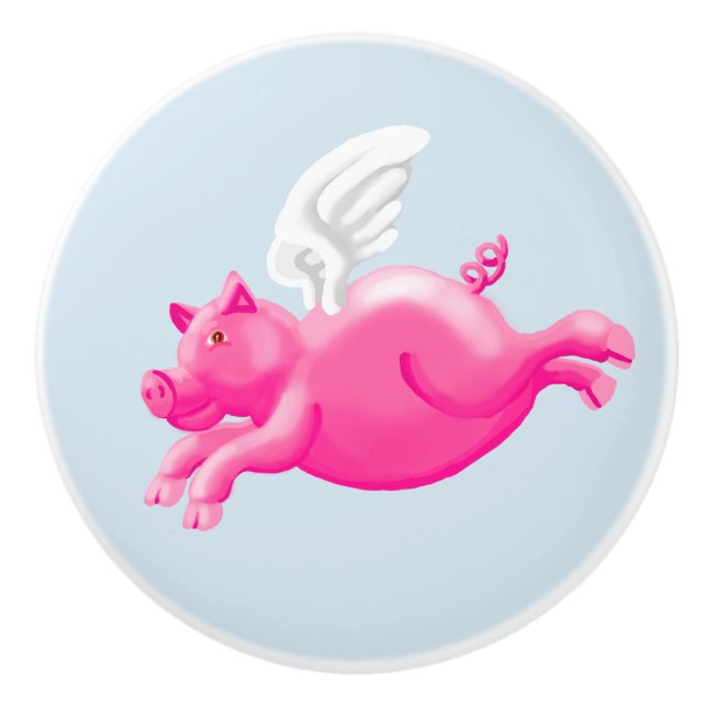 När grisar flyger version två knopp (Framsidan)