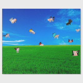 När Grisar utför omformning Pappert Presentpapper