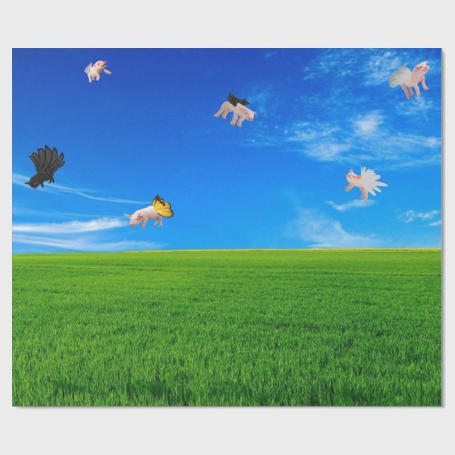 När Grisar utför omformning Pappert Presentpapper (Platt)