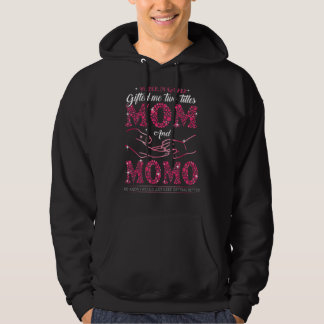 När Gud gav mig två titlar Mamma och Momo Mor" Hoodie