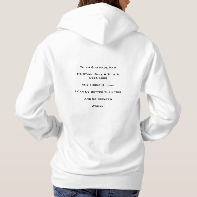 "När Gud skapade mannen" T-shirt (Baksida)