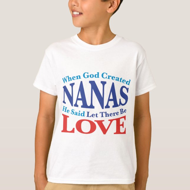 När Gud Skapade Nanas Tee Shirt (Framsida)