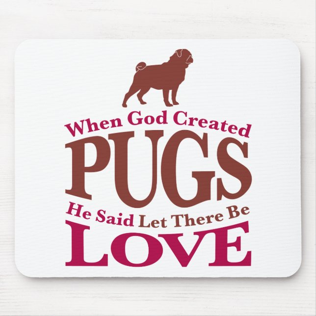 När Gud Skapade Pugs Musmatta (Framsidan)