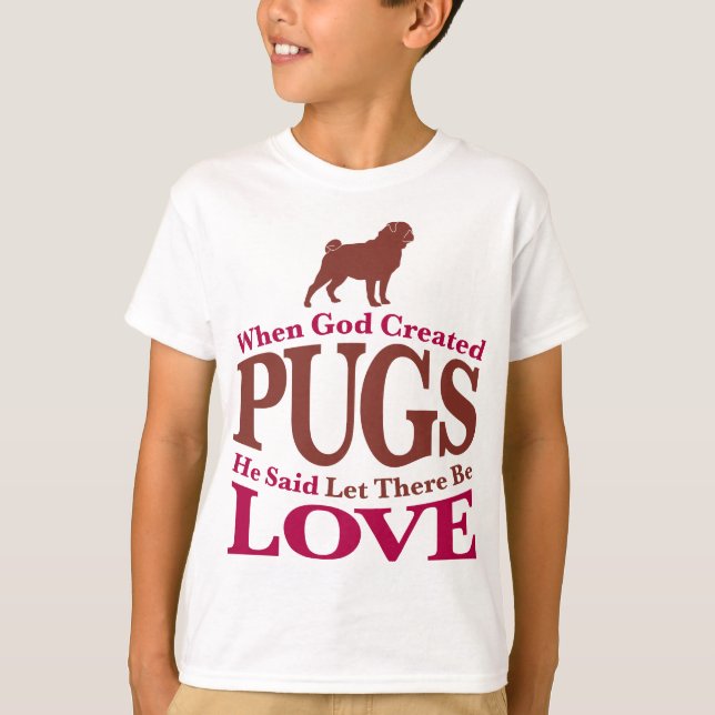 När Gud Skapade Pugs Tröja (Framsida)