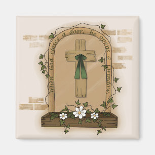 När Gud stänger en dörr öppnar han ett fönster Magnet