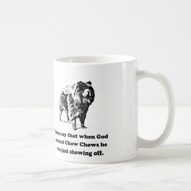 När guden skapade ChowChows Kaffemugg (Höger)