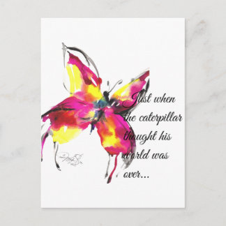 När han trodde att hans värld var över... vykort