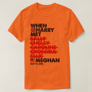 När Harry Met Meghan Royal Bröllop Quirky Merch! T Shirt