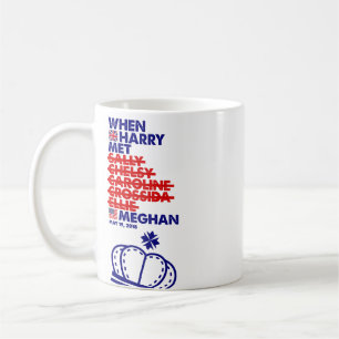 När Harry mötte Meghan kungligt bröllop Kaffemugg