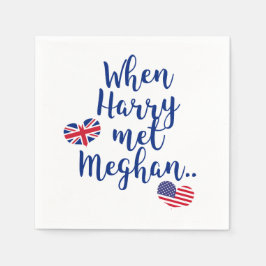 När Harry träffade Meghan | ROLIGT ROYAL BRÖLLOP Pappersservett