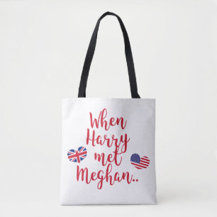 När Harry träffade Meghan ROLIGT ROYAL BRÖLLOP Tygkasse