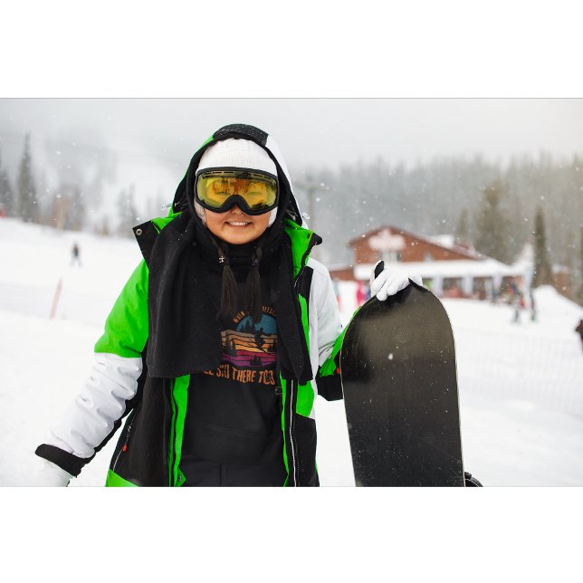 När helvetet fryser över skal jag också dit t shirt (For the woman who laughs at the cold and lives for the slopes.)