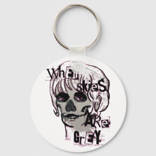 när himlar är grått skeleton magnet nyckelring
