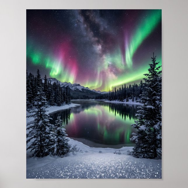 När himlen målar sig själv i himmelskt eld poster (Framsidan)