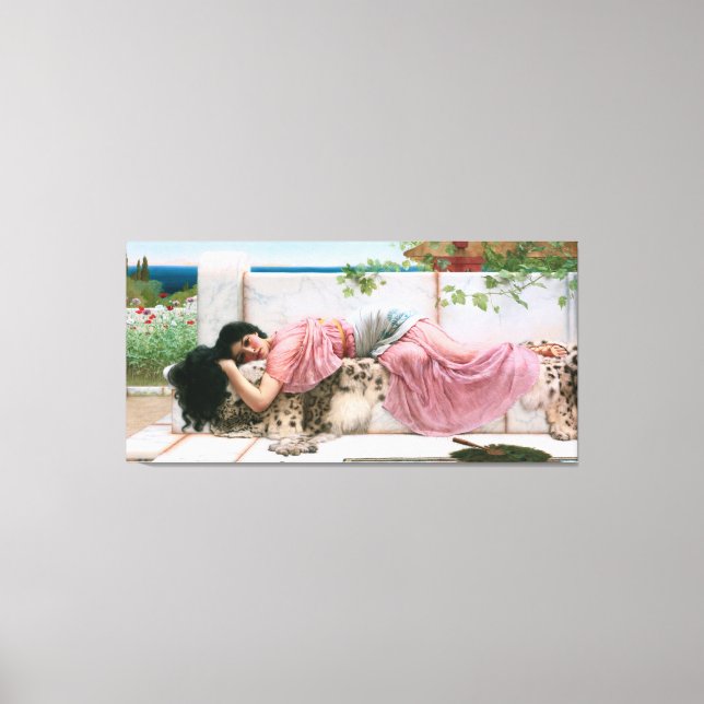 När hjärtat är ungt av John William Godward Canvastryck (Framsida)