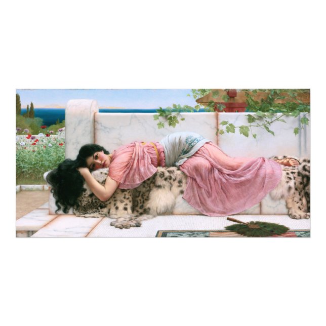 När hjärtat är ungt av John William Godward Fototryck (Framsidan)