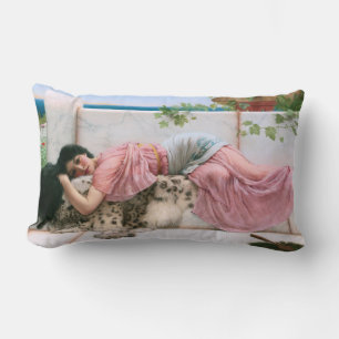 När hjärtat är ungt av John William Godward Lumbarkudde