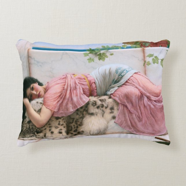 När hjärtat är ungt av John William Godward Prydnadskudde (Framsidan)