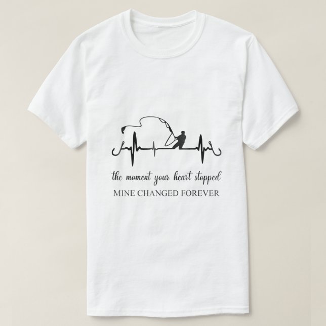 När hjärtat stoppade minan förändrades t shirt (Design framsida)