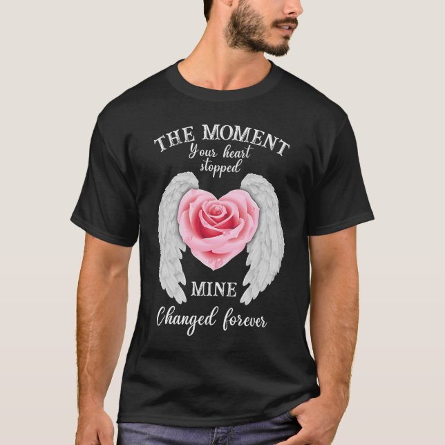 När hjärtat stoppade minan förändrades t shirt (Framsida)