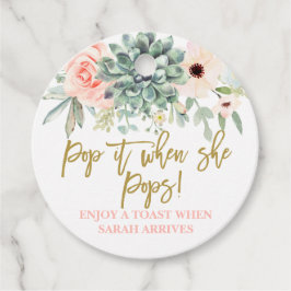 När hon pingrar vattenfärgssukler gåvor etiketter