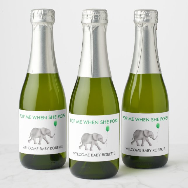 När hon pops Baby Elephant Sparkling Vin (Flaskor)