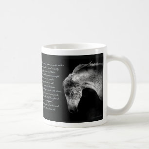 När I-förmiddag en gammal hästkvinnamugg Kaffemugg