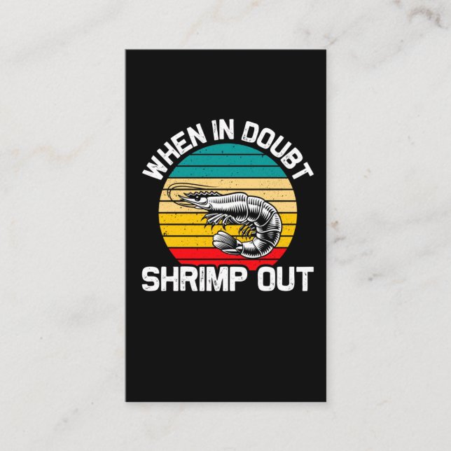 När i Tvibt Shrimp ut Jiu Jitsu Martial Arts Visitkort (Framsida)