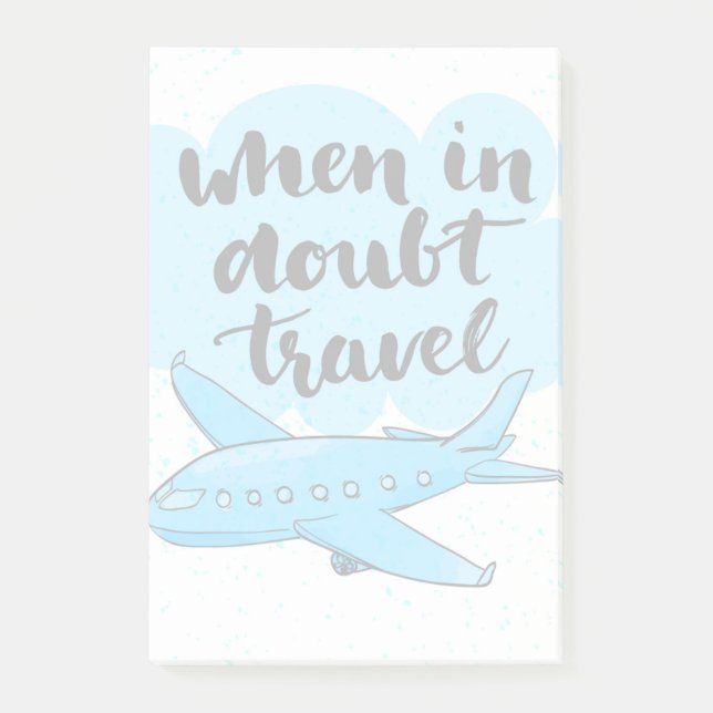 När i tvivel resa post-it block (Framsida)