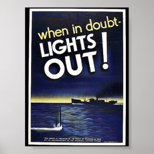 När i tvivel tänder ut! poster