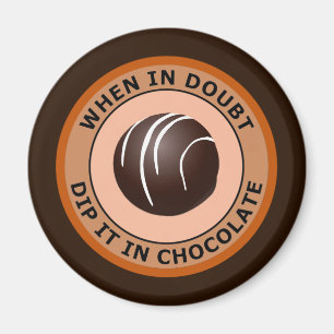 NÄR I TVIVELDOPP DET I CHOKLAD MAGNET