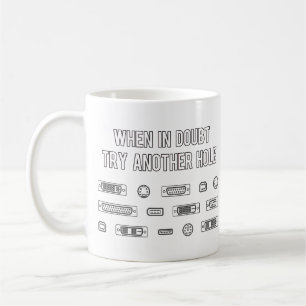 När i tvivelförsök ett annat datorporthål kaffemugg