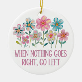 När ingenting går höger, gå lämnat julgransprydnad keramik