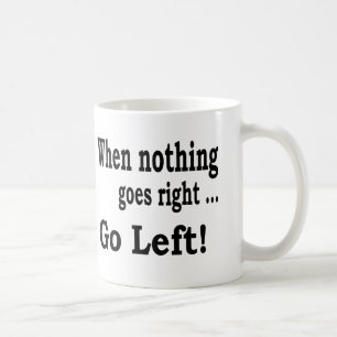 När ingenting går rätt. Går vänster - kaffemu Kaffemugg