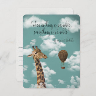 När inget är säkert är allt möjligt att citera julkort