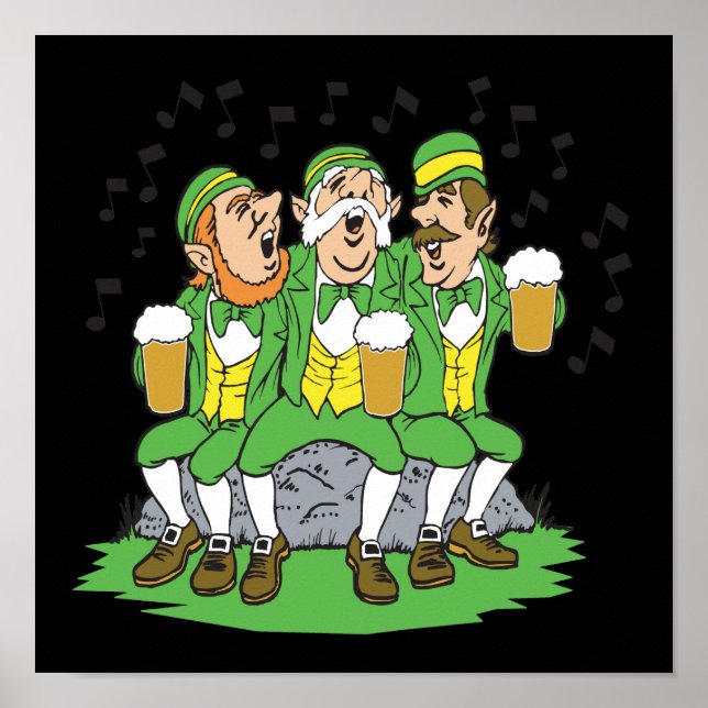 När irländska Öga ler Poster (Framsidan)