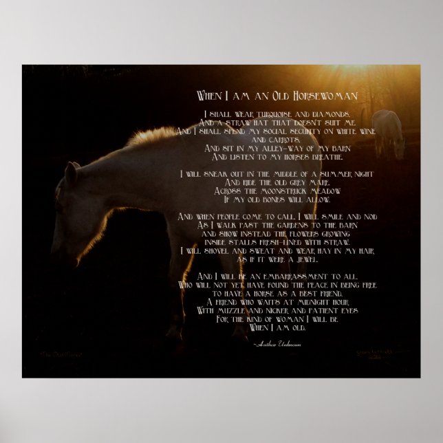 När jag är gammal Horsewomen Poster (Framsidan)