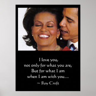 NÄR JAG ÄR MED ER POSTER, BARACK & MICHELLE OBAMA POSTER