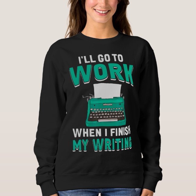 När jag Avslutar Bok skrivprogramsförfattardiagram T Shirt (Framsida)