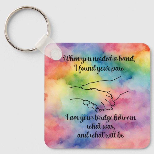 När jag behövde hjälp nyckelring (Framsida)