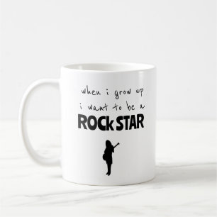 När jag blir stor Rockstjärna Kaffemugg