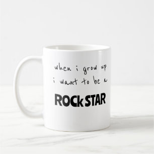 När jag blir stor Rockstjärna Kaffemugg