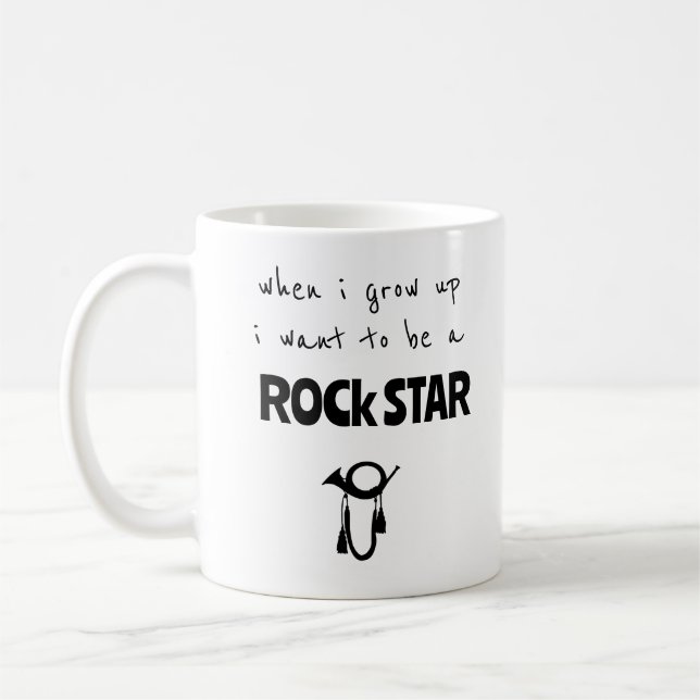 När jag blir stor Rockstjärna kaffemugge Kaffemugg (Vänster)